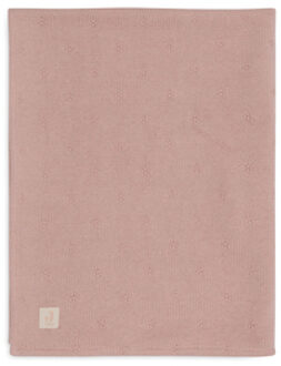 Jollein Velvet Deken Knit Wild Rose/ 100 x 150cm Roze/lichtroze - 100x150 cm