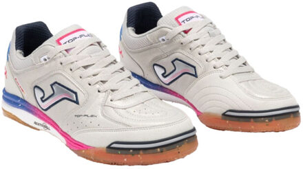 Joma Heren top flex rebound 25 leren zaalvoetbalschoenen Wit - 42
