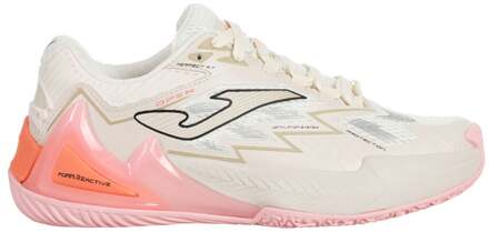 Joma Open Padel Schoen Dames-Crème,Roze - 37