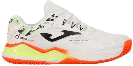 Joma Spin Padel Schoen Heren-Wit,Oranje - 40