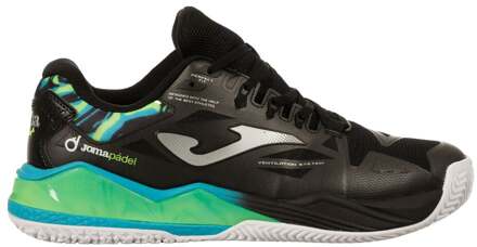 Joma Spin Padel Schoen Heren-Zwart,Groen - 41