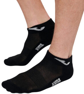 Joma Unisex volwassen hardloop enkelsokken Zwart - 43-47