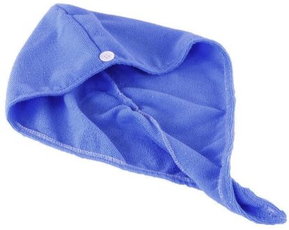 Jones Salethicken Coral Fluwelen Microfiber Haar Handdoek Wrap Twist Super Absorberende Quick Dry Tulband Cap Bad Douche Hoed Met Knop 8YY103383-B