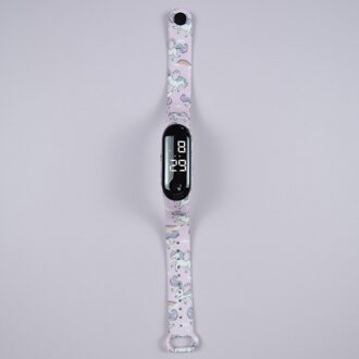 Jonge Liefhebbers Heren Horloges Waterdichte Sport Siliconen Band Horloge Vrouwen Klok Elektronica Led Stappenteller Armband Roze