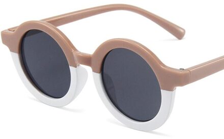 Jongen Meisje Leuke Cartoon Beer Vorm Ronde Zonnebril Kinderen Vintage Zonnebril Uv-bescherming Classic Kids Eyewear 4