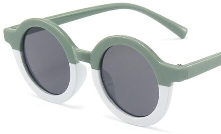 Jongen Meisje Leuke Cartoon Beer Vorm Ronde Zonnebril Kinderen Vintage Zonnebril Uv-bescherming Classic Kids Eyewear 5