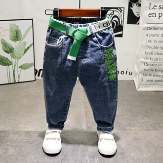 Jongens Broek Lente Herfst Kids Jeans Elastische Taille Stretch Denim Kleding Kinderen Broek Voor 2-7 Jaar Jongen Jeans 3T