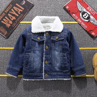 Jongens Denim Jassen Winter Kids Dik Fluwelen Bovenkleding Voor Baby Jongens Kinderen Warme Jassen Kleding Jongens Doorout Outfits 24M