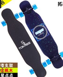 Jongens En Meisjes Skateboard Beginners Lange Boord Volwassen Borstel Hip-Hop Board Vier-Wiel Dubbele-Tilt Houten skateboard 5