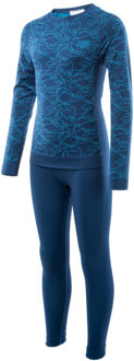 Jongens grar ii hexagon thermische base layers set Blauw - 128