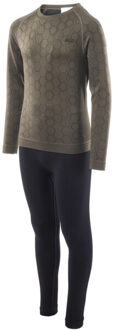 Jongens grar ii hexagon thermische base layers set Zwart - 140