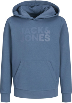 jongens hoodie Blauw - 140