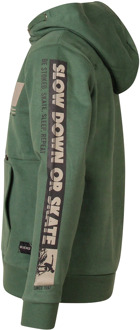 jongens hoodie Donker groen - 116-122