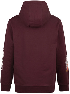 jongens hoodie Donker rood - 128-134