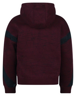 jongens hoodie Donker rood - 176