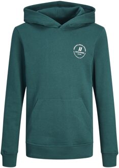 jongens hoodie Petrol - 140