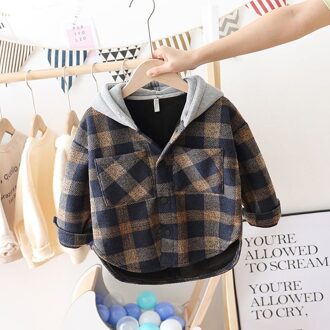 Jongens Jassen Kinderen Plus Kasjmier En Najaar Jassen Koreaanse Kinderen Mode Kinderkleding 5 110-120cm