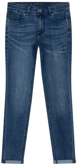 Jongens jeans andy flex skinny fit dark blue denim - 140