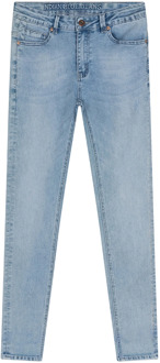 Jongens jeans jay tapered fit light blue denim Blauw - 140
