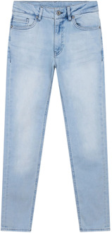 Jongens jeans max straight fit light blue denim Blauw - 128
