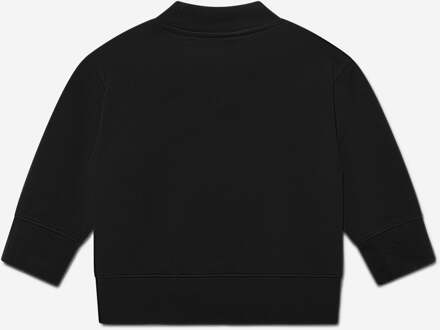 Jongens Klassieke Gebogen Logo Sweatshirt in Zwart - maat