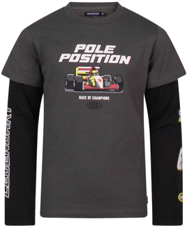 jongens longsleeve Antracite - 152-158