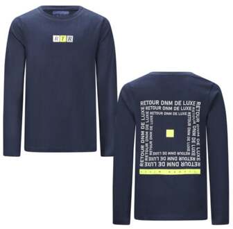 jongens longsleeve Blauw - 116