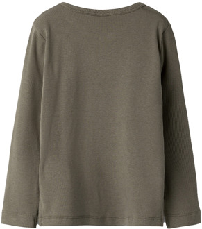 jongens longsleeve Bruin - 122-128