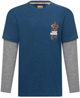 jongens longsleeve Petrol - 152-158