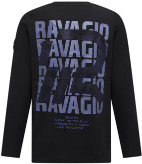 jongens longsleeve Zwart - 152-158