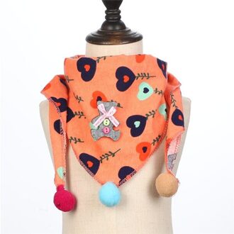 Jongens Meisjes Herfst Winter Kraag Sjaal Baby Driehoek Katoen Afdrukken Sjaal Wrap Baby Leuke Gedrukt Sjaals 2