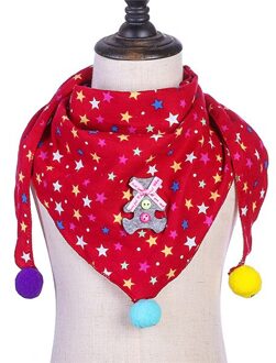 Jongens Meisjes Herfst Winter Kraag Sjaal Baby Driehoek Katoen Afdrukken Sjaal Wrap Baby Leuke Gedrukt Sjaals 3