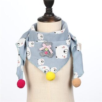 Jongens Meisjes Herfst Winter Kraag Sjaal Baby Driehoek Katoen Afdrukken Sjaal Wrap Baby Leuke Gedrukt Sjaals 4