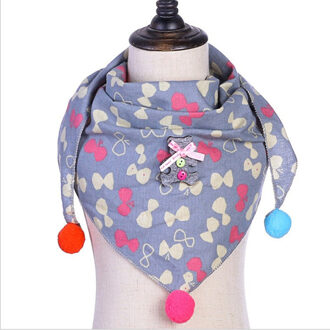 Jongens Meisjes Herfst Winter Kraag Sjaal Baby Driehoek Katoen Afdrukken Sjaal Wrap Baby Leuke Gedrukt Sjaals 7