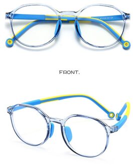 Jongens Meisjes Kids Anti Blue Ray Computer Bril TR90 Flexibele Frame Comfortabele Duurzaam Kinderen Video Gaming Brillen blauw