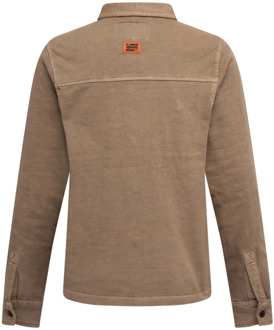 jongens overhemd Licht bruin - 128-134