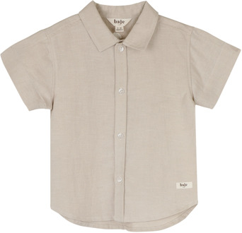 jongens overhemd Zand - 98-104