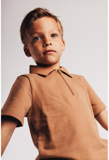 jongens polo Bruin - 134-140