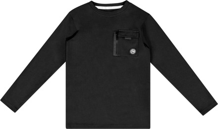 Jongens shirt - Zwart - Maat 98/104