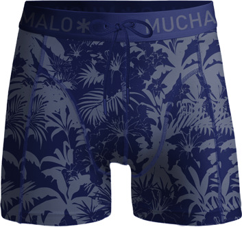 Jongens Strakke Zwembroek Print Blauw