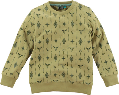Jongens sweater - Hans - Khaki - Maat 98