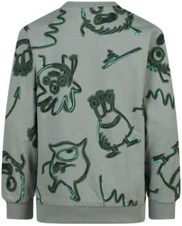 jongens sweater Licht groen - 104-110