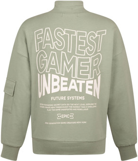 jongens sweater Mos - 104-110