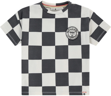 jongens t-shirt Antracite - 128