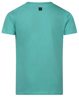 jongens t-shirt Aqua - 128-134