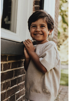 jongens t-shirt Beige - 134-140