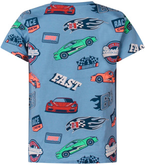 jongens t-shirt Blauw - 140-146