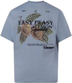 jongens t-shirt Blauw - 176