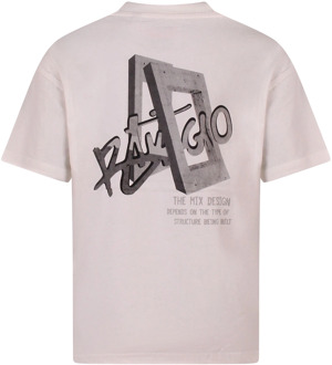 jongens t-shirt Creme - 176