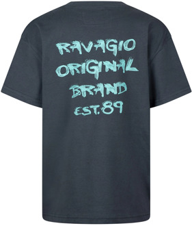 jongens t-shirt Donker groen - 176